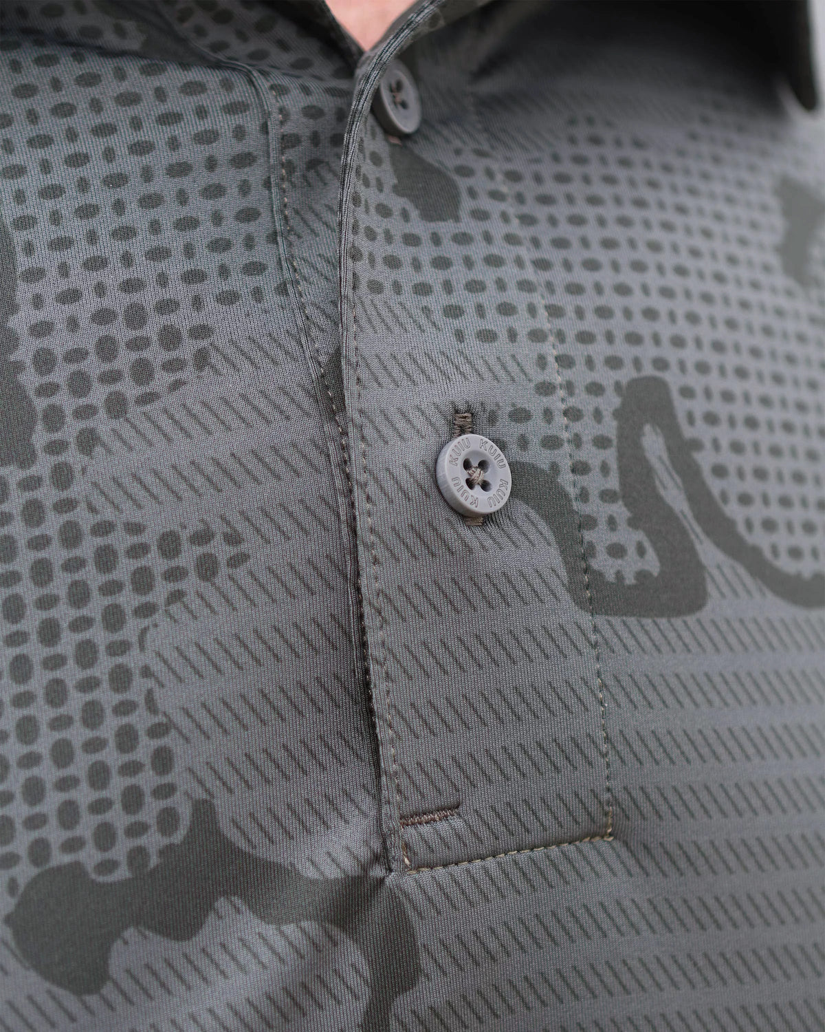 KUIU Performance Polo | Heather Steel Blue